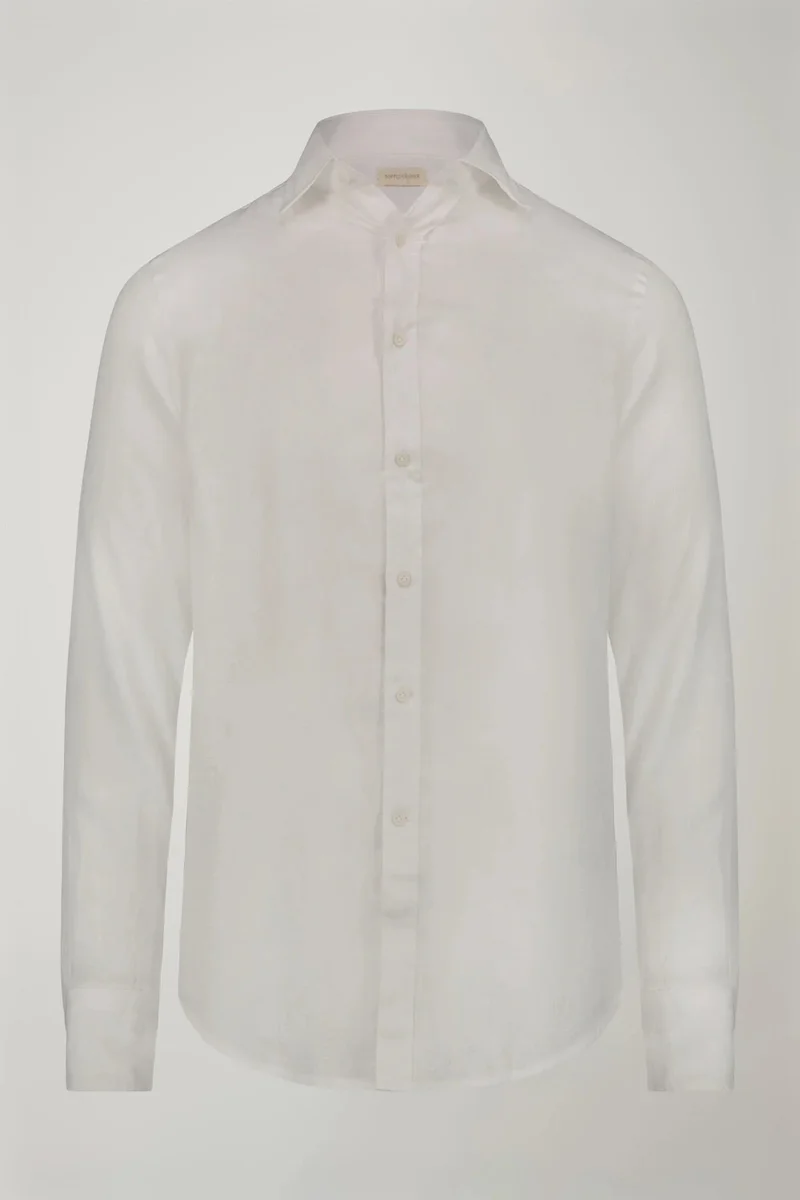Doppelganger  Men's casual shirt classic collar 100% - White for Men | Best Price UAE