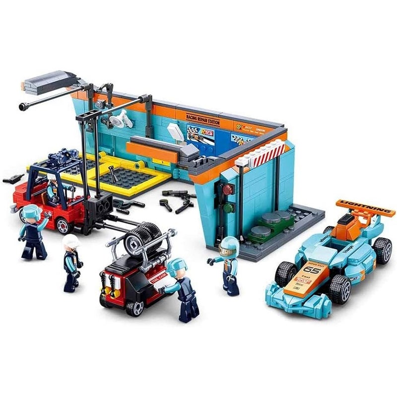 سلوبان مكعبات محطة صيانة و تصليح سيارات فورميولا 555 قطعة - M38-B0765 - Image 2