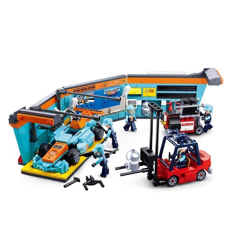 سلوبان مكعبات محطة صيانة و تصليح سيارات فورميولا 555 قطعة - M38-B0765 - Image 1