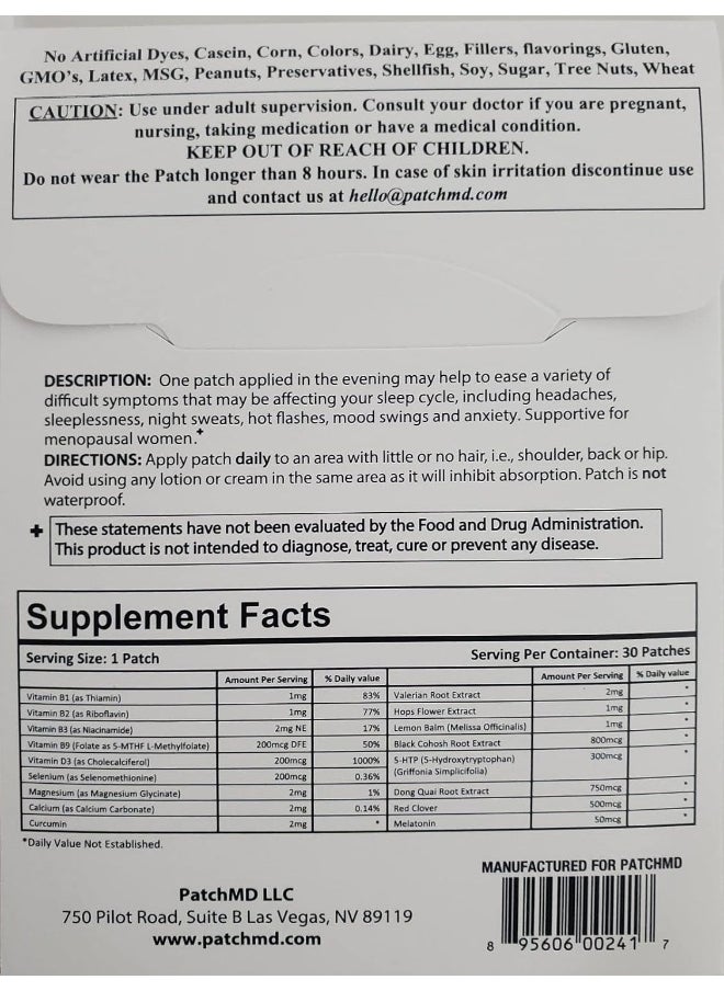 PatchMD PATCHMD - Menopause Night Relief - 30 Days Supply  - Image 3