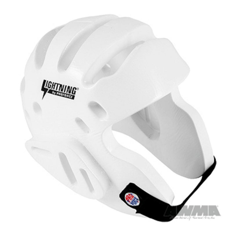 Pro Force PROFORCE Lightning Karate/Martial Arts Headgear - White - Medium - Image 1
