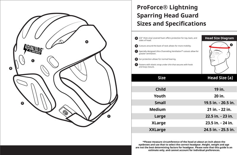 Pro Force PROFORCE Lightning Karate/Martial Arts Headgear - White - Medium - Image 2
