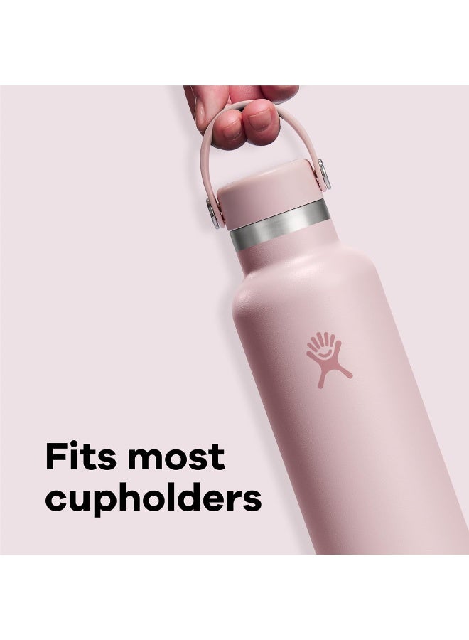 Hydro Flask زجاجة ماء هايدرو فلاسک ترافلر - 620 مل مع مقبض وقشة قابلة للطي - فولاذ مقاوم للصدأ معزول - وردي - Image 4