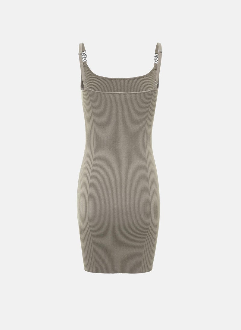 Lichi Jersey mini dress with strap decor - Image 3