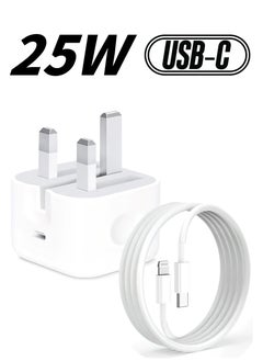 Generic iPhone 25W Fast Charger | USB C Wall Fast Charger with USB C to Lightning Cable Compatible with iPhone 14/14 Pro/14 Pro Max/13/12/SE2020/11/XR/XS Max/X/iPad  - Image 1