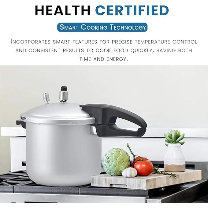 Kitchen King Feast Pressure Cooker 4 Point Safety System Smart Cooking Technology Promotes Healthy Cooking Pfoa Free Energy Saving Meals For Professionals  Home Use 9 Liters - Image 5