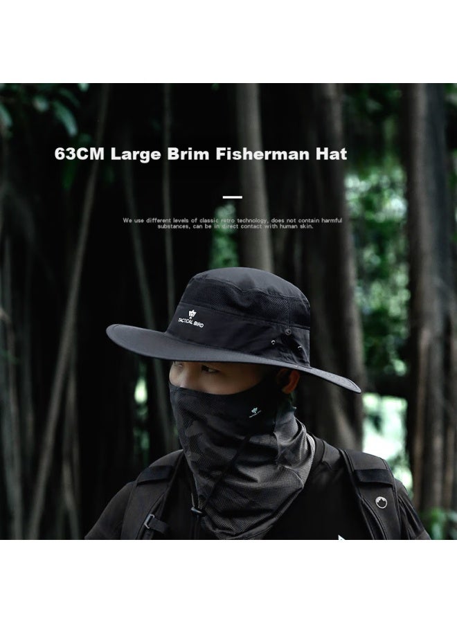 Tactical Bird Light Blade | Lightweight Wide Brim Summer Sun Hat Men Fishing Fisherman Hat Outdoor Mountaineering Hat Plus Size - Image 2