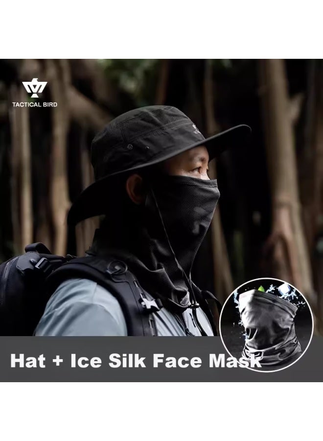 Tactical Bird Light Blade | Lightweight Wide Brim Summer Sun Hat Men Fishing Fisherman Hat Outdoor Mountaineering Hat Plus Size - Image 1