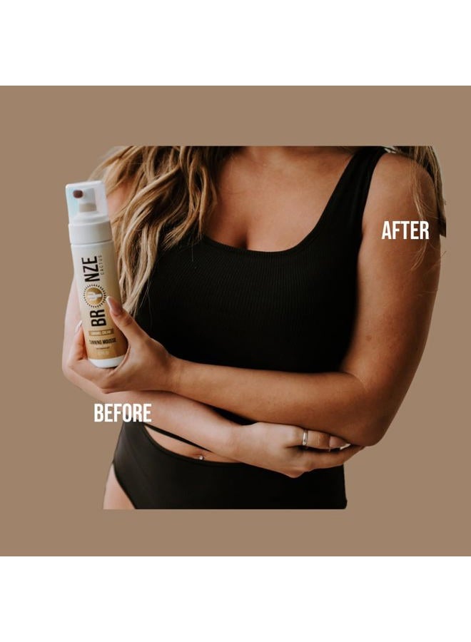 Bronze Cactus موس تان ذو كريمة الكراميل | تطبيق سهل ونتائج فورية | يجف على الفور دون أن يتركك لزجًا | خالي من العطور، خالي من الخطوط - Image 2