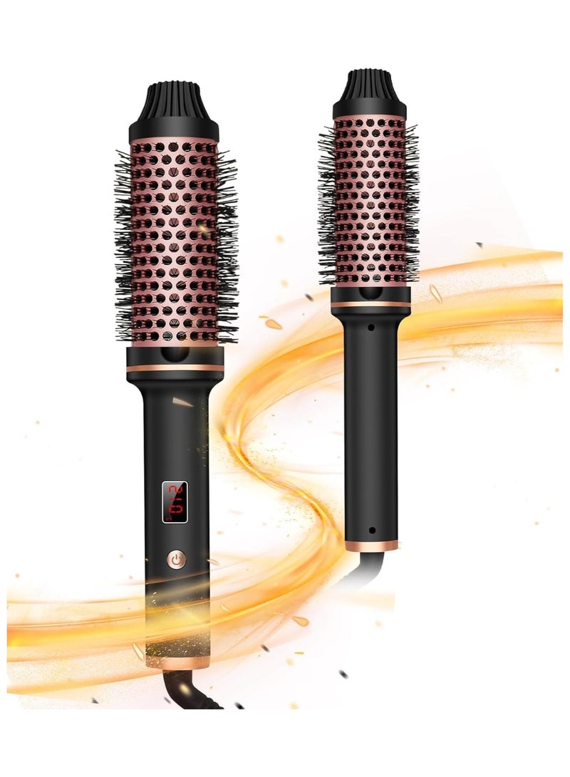 general Thermal Brush 38mm 1.5in, Hot Curling Brush Ionic Brush with LCD Display, 120-210℃ Heated Comb Creates Root Volume and Loose Curls, Dual Voltage Suitable for Travel - Image 1