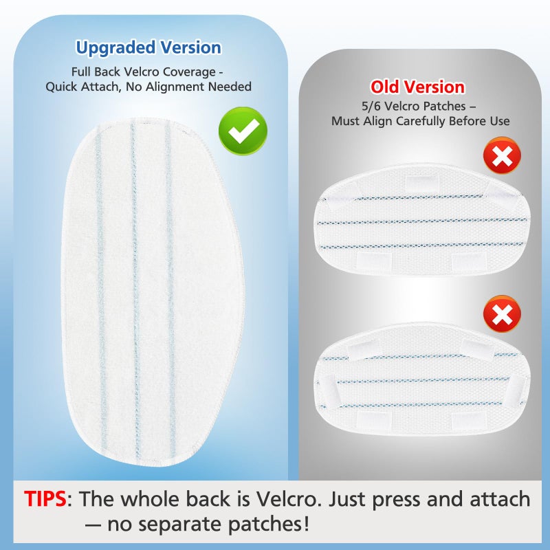 LINNIW 6 Pack Replacement Steam Mop Pads Compatible for PurSteam ThermaPro 10-in-1 - Image 3