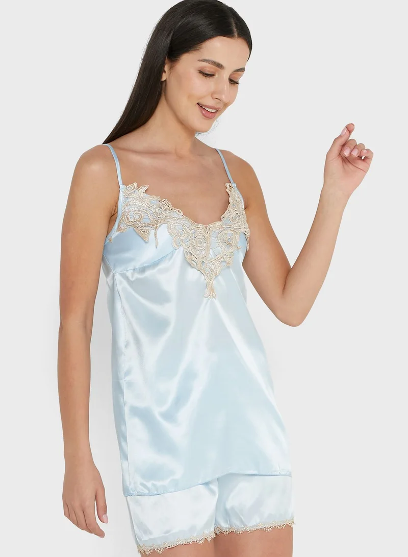ELLA 5 Piece Solid Pyjama Set
