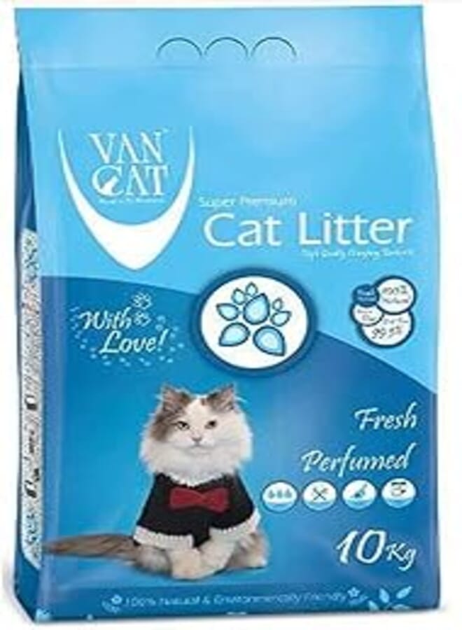 Van Cat White Clumping Bentonite Cat Litter Fresh 10Kg