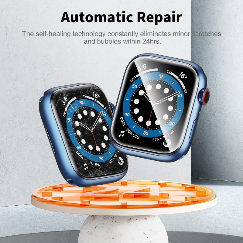 LK Screen Protector for Apple Watch SE/6/5/4 40mm & 9/8/7 41mm, 4 Pack - Image 3