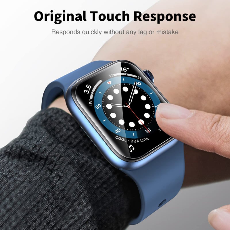 LK Screen Protector for Apple Watch SE/6/5/4 40mm & 9/8/7 41mm, 4 Pack - Image 5