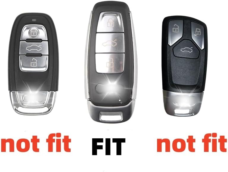 facaizhu Heavy Metal Key Fob Cover for Audi - Image 5