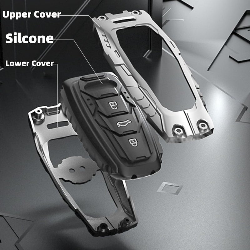 facaizhu Heavy Metal Key Fob Cover for Audi - Image 2