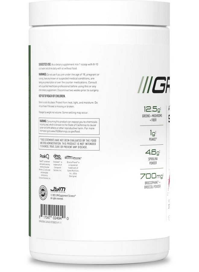 JYM Supplement Science JYM Greens Super Food Powder for Performance, Blueberry Acai, Spirulina, Mushrooms, Vitamins, BroccoPhane & Broccoli, Men & Women, 30 Servings - Image 4