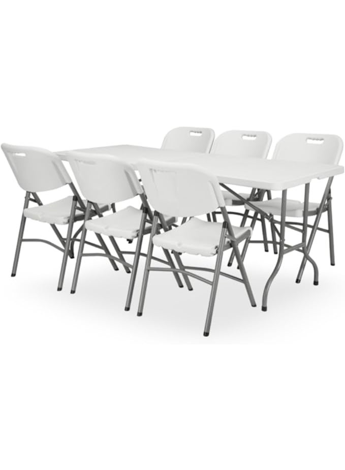 Heavy-Duty Folding Table Set – Space-Saving & Easy to Use – Ideal for Events, Camping & Home Use