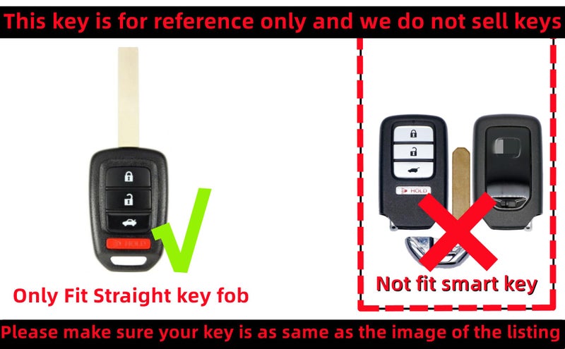 REPROTECTING Silicone Rubber Key Fob Cover Compatible with Honda Accord CR-V Civic Crosstour Fit HR-V Pink/Pink ã€Š Only Fit Straight Key fobã€‹ - Image 3