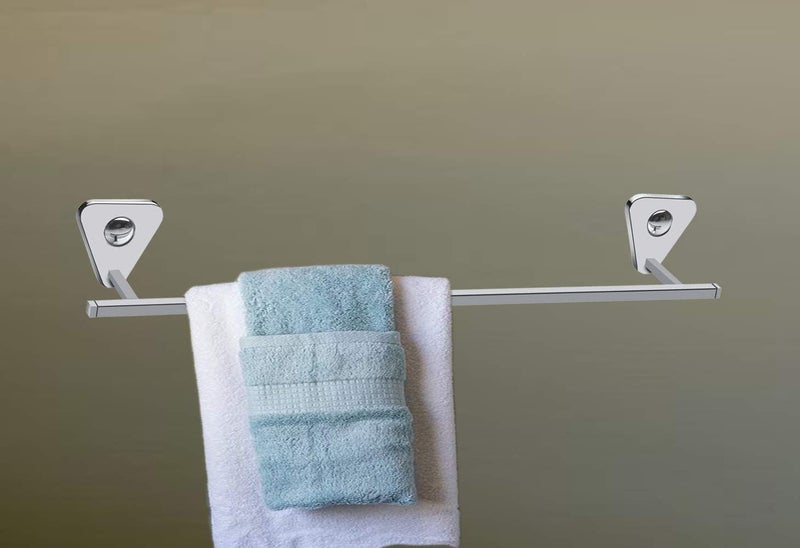 HANDY Stainless Steel Bathroom Accessories Set (Towel Rod 24" | Towel Ring | Soap Dish | Toothbrush Holder | Rob Hook) Bathroom Set - Image 3