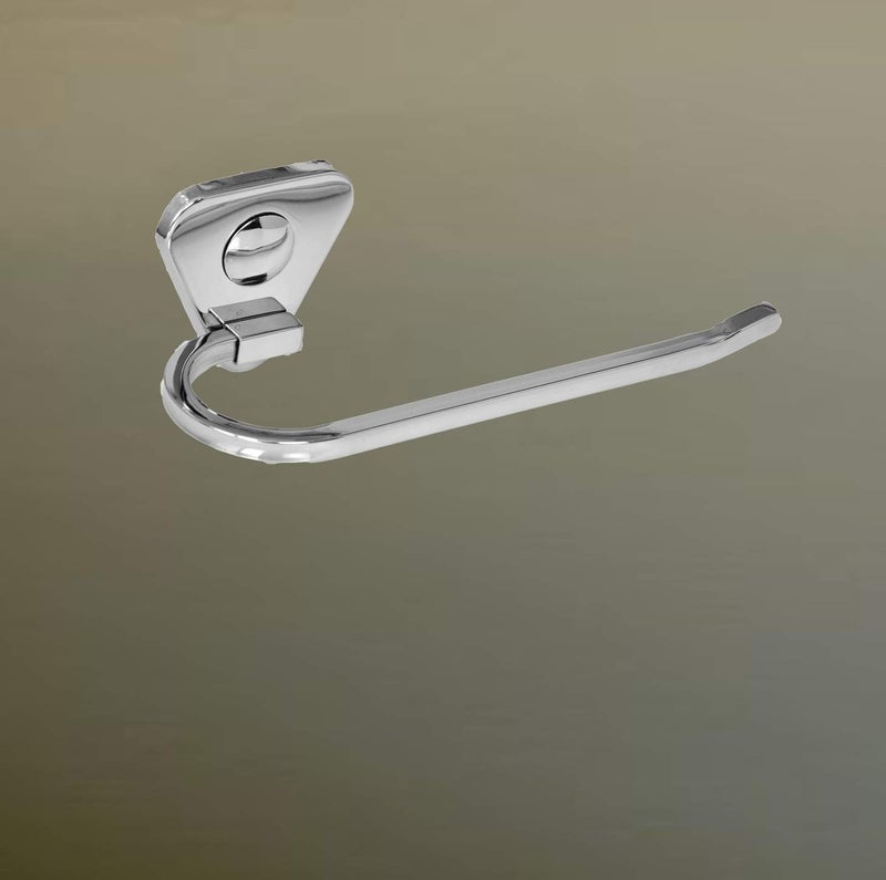HANDY Stainless Steel Bathroom Accessories Set (Towel Rod 24" | Towel Ring | Soap Dish | Toothbrush Holder | Rob Hook) Bathroom Set - Image 4