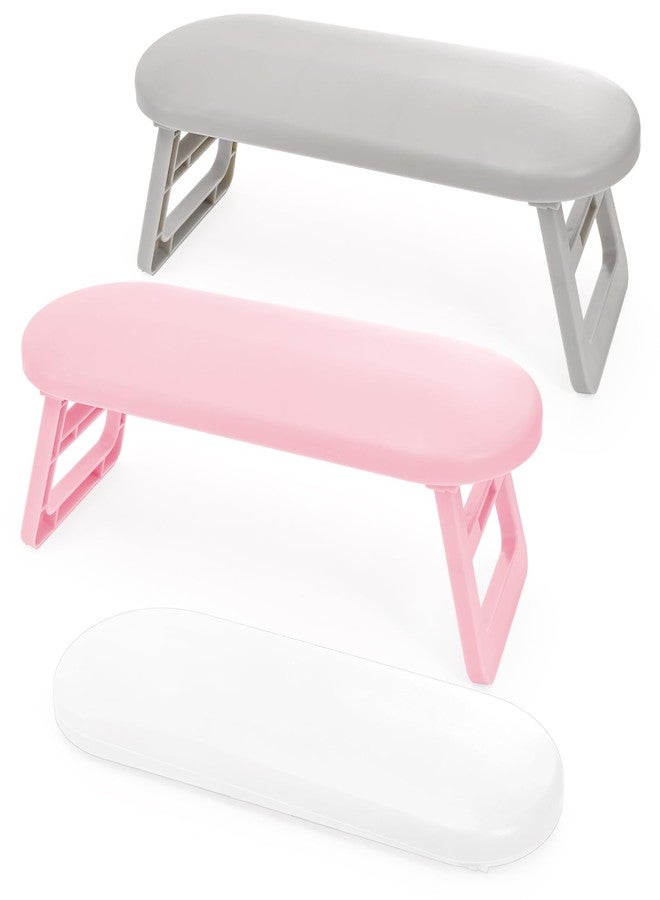 Hedume 3 Pack Nail Arm Rest, Foldable Nail Hand Rest, Plastic Nail Hand Pillow Nail Art Accessories Tool for Nail Tech, Manicure, Pedicure, Salon, Home Use - Image 1