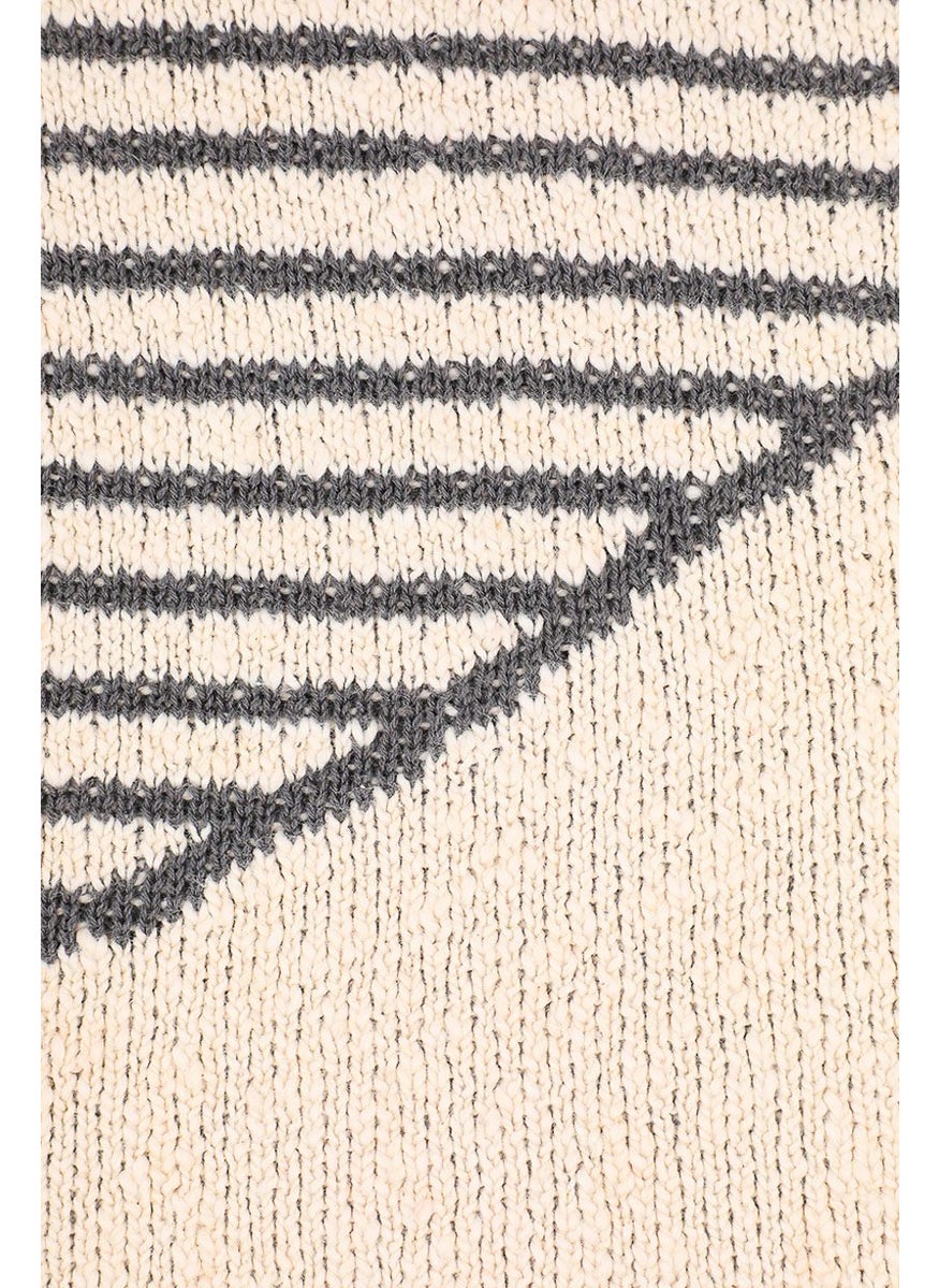 Nanette lepore - Cotton Knitted Throw 25 x 50 cm, Beige - Image 1