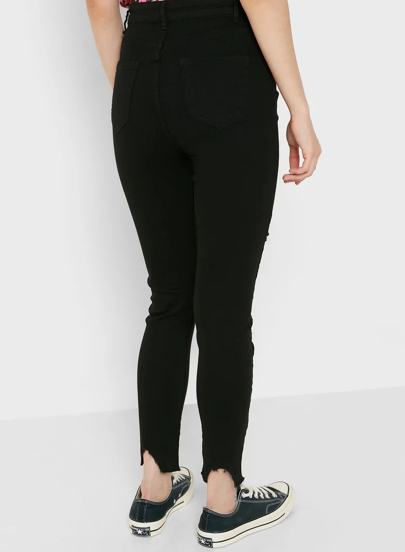 Ginger Distressed Detail Jeggings