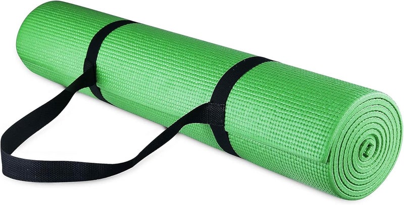 Fitvids BalanceFrom GoYoga All Purpose High Density Non-Slip Exercise Yoga Mat with Carrying Strap - Image 1