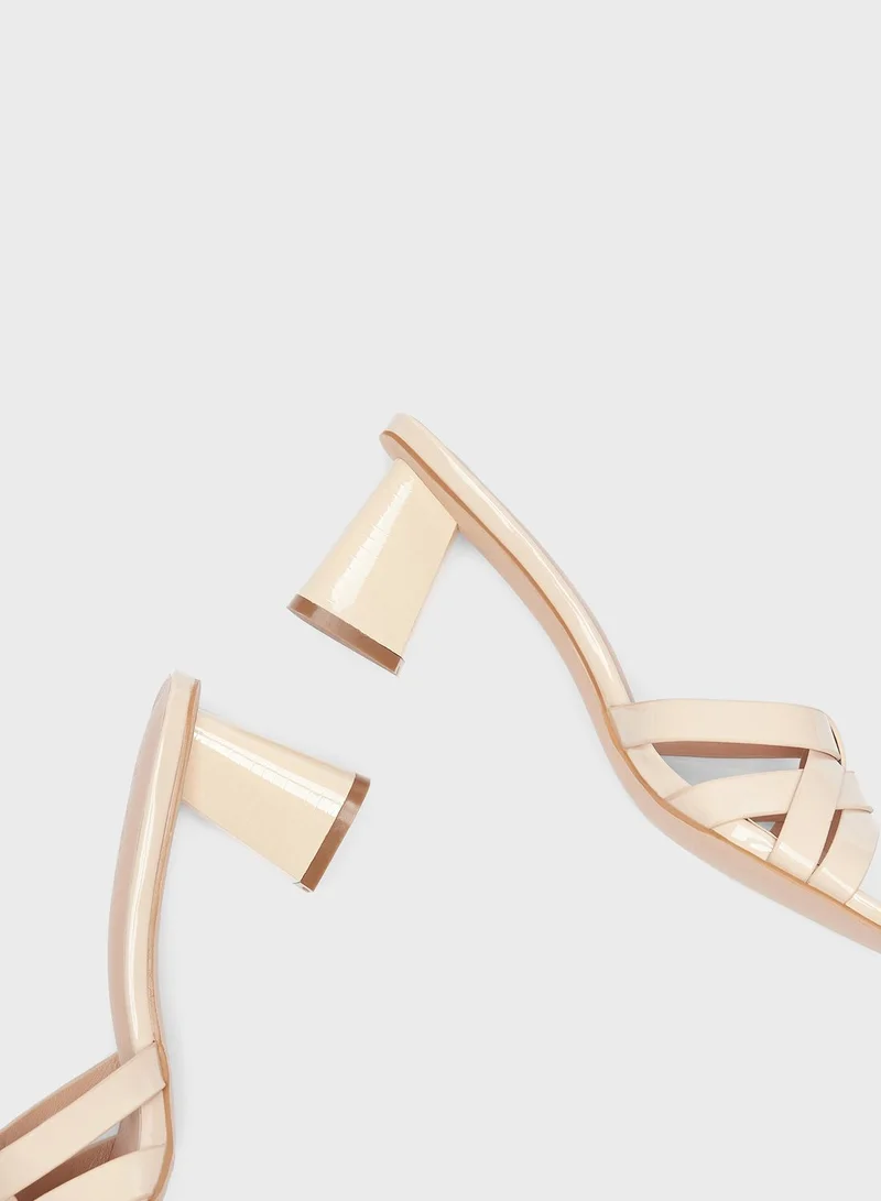 Celeste Open Toe Low Heel Sandals