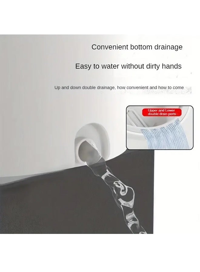 FUMES 360° Degree Spin Mop with Round Microfiber Head and Bucket for Wet and Dry Floor Cleaning - Image 4