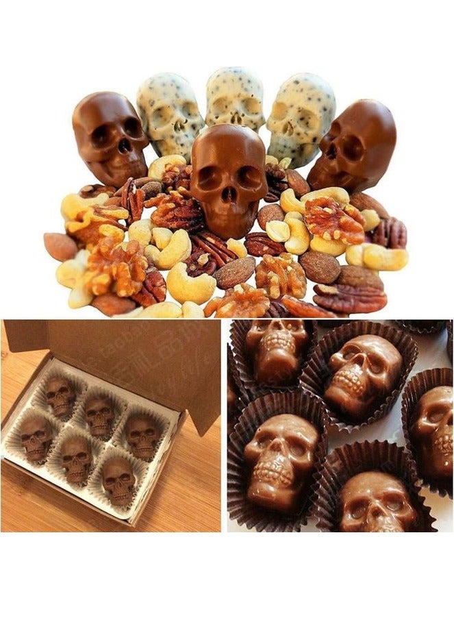 Skull Shaped Silicone Ice Mold For Forming Ice Cream
