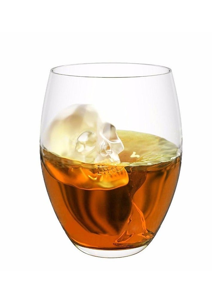 Skull Shaped Silicone Ice Mold For Forming Ice Cream