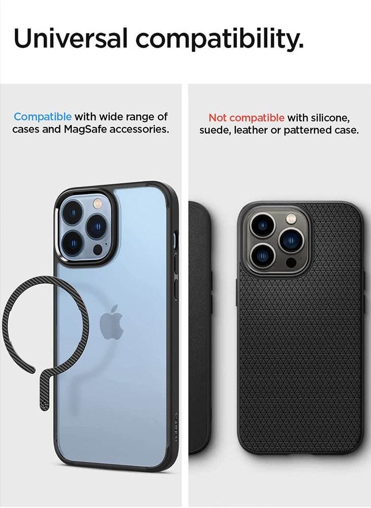 Spigen - Spigen One Tap Ring Adapter Magnet to Add MagSafe Compatibility to Non Mag Safe Case - Carbon Fiber - Image 1