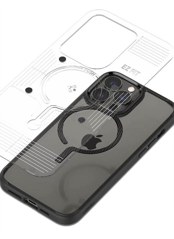 Spigen - Spigen One Tap Ring Adapter Magnet to Add MagSafe Compatibility to Non Mag Safe Case - Carbon Fiber - Image 1