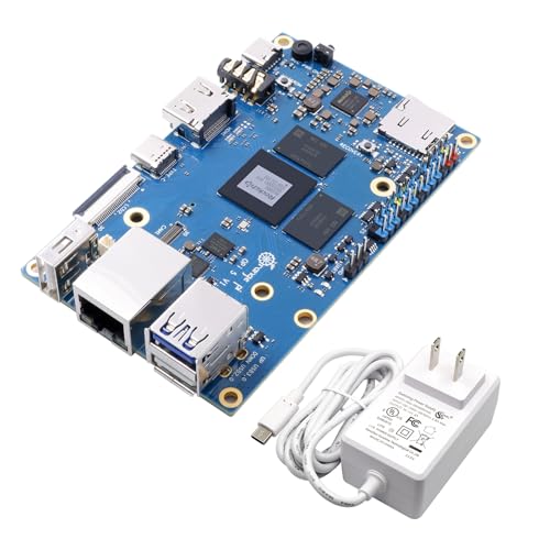 Orange Pi 5 16GB Rockchip RK3588S 8 Core 64 Bit Single Board Computer, 2.4GHz Frequency 8K Video Decoding Open Source Board Mini PC Run Orange Pi OS,Android12,Debian11 (Pi 5 16GB+5V4A TypeC Supply) - Image 1