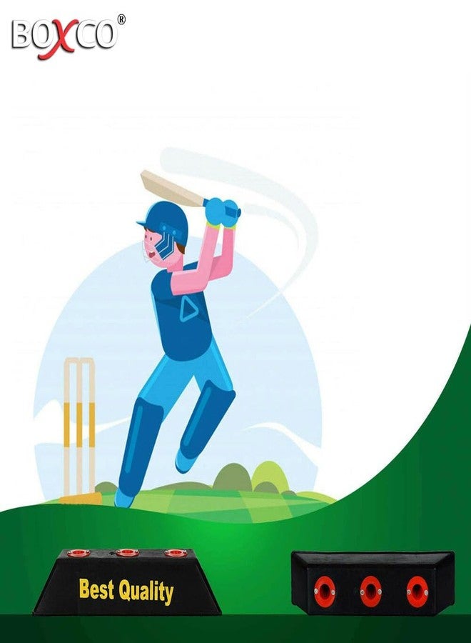 BOXCO Ensure Stable Play with BOXCO Heavy Duty Wooden Wicket Stand. Strong, Durable and Easy to Set up, it securely Holds wickets in Place for Practice Sessions and Cricket Matches. - Image 3