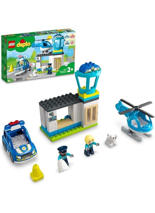 LEGO Rescue Police Station & Helicopter 10959 Building Toy Playset  - Image 1