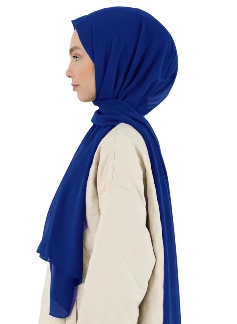 AL BENT AL SHARQIEH Royal Blue shawl chiffon hijab headscarf