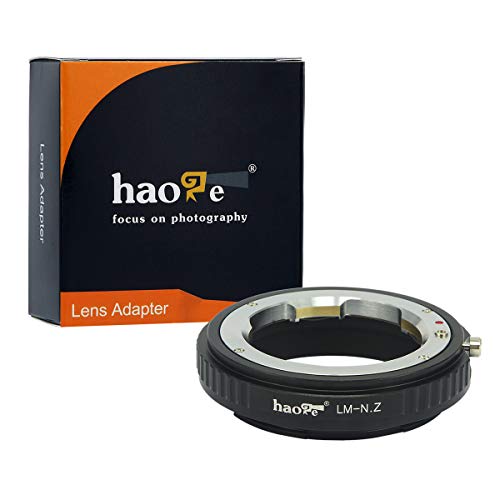 Haoge Manual Lens Mount Adapter for Leica M LM, Zeiss ZM, Voigtlander VM Lens to Nikon Z Mount Camera Such as Z6 Z7 - Image 1