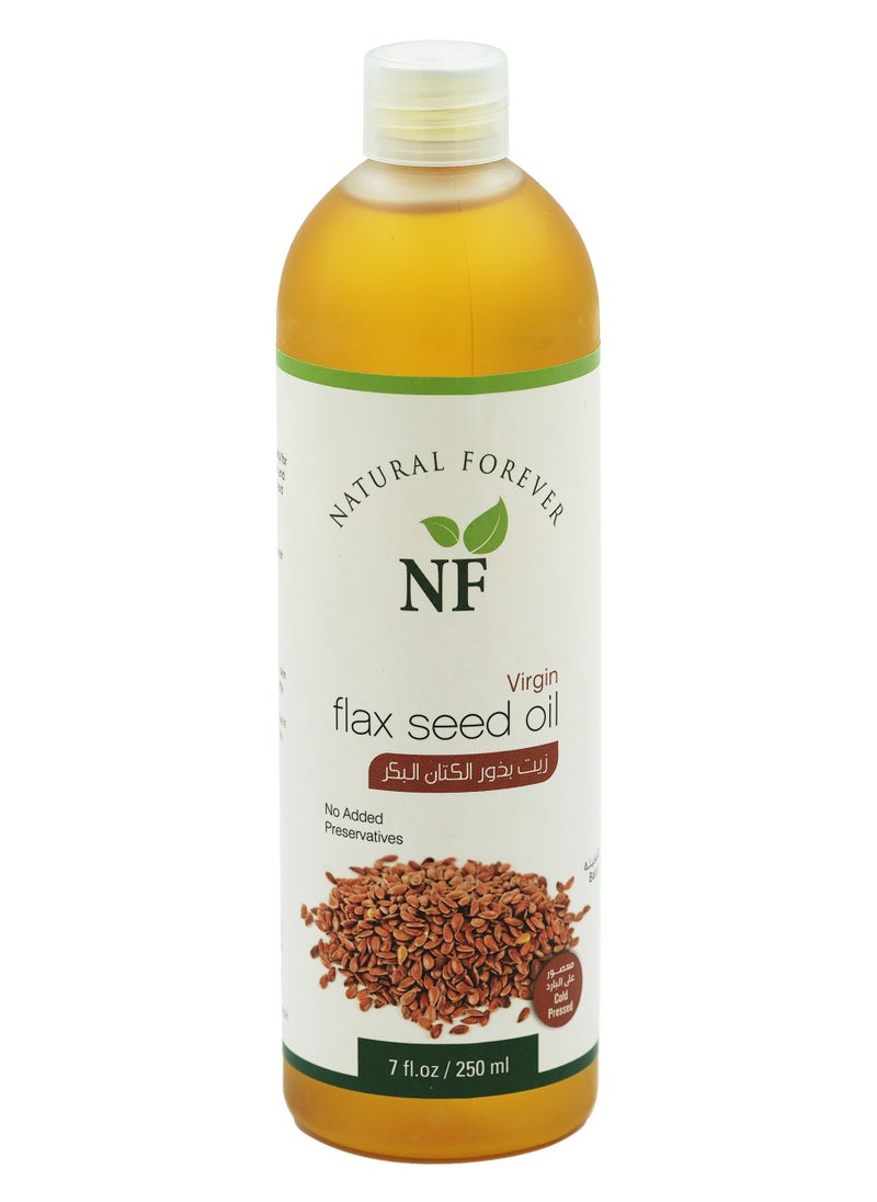 Natural Forever Flax Seed Virgin Oil 250ml  - Image 1