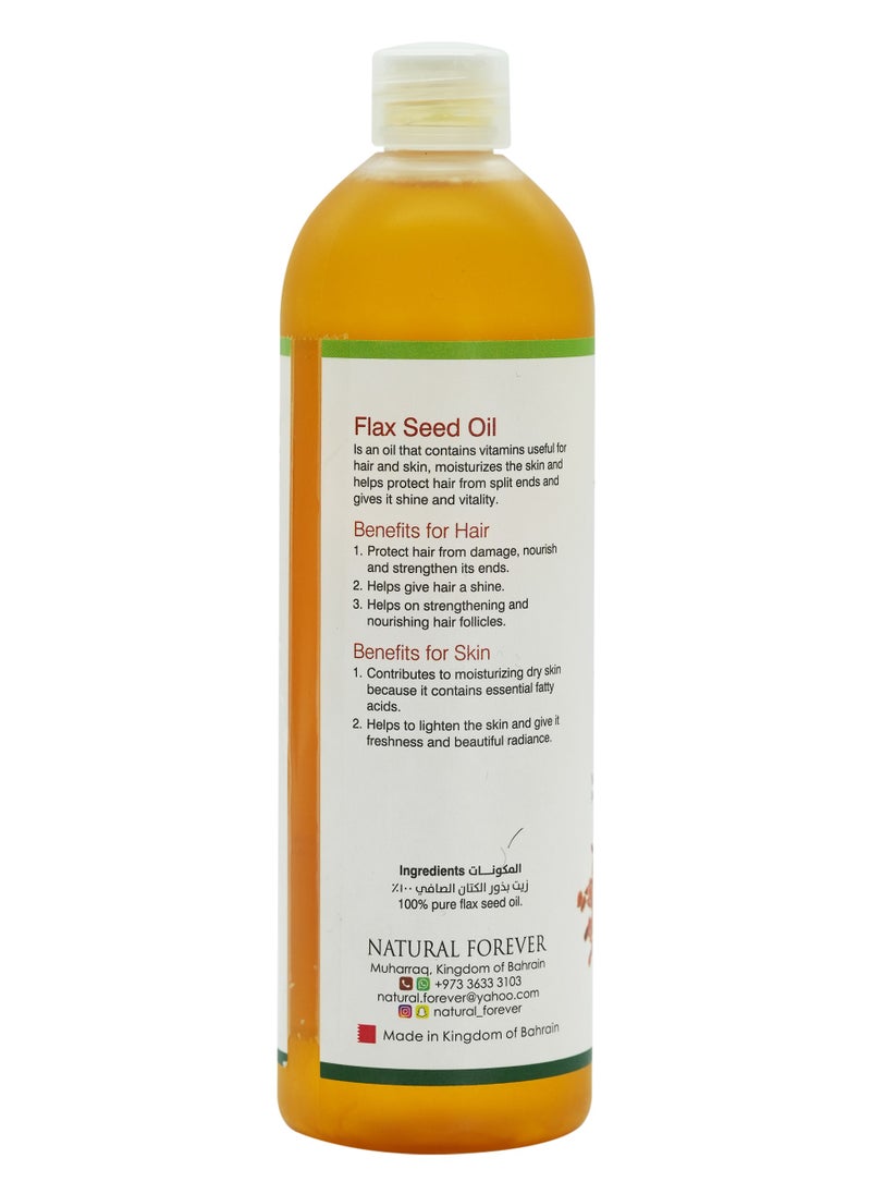 Natural Forever Flax Seed Virgin Oil 250ml  - Image 3
