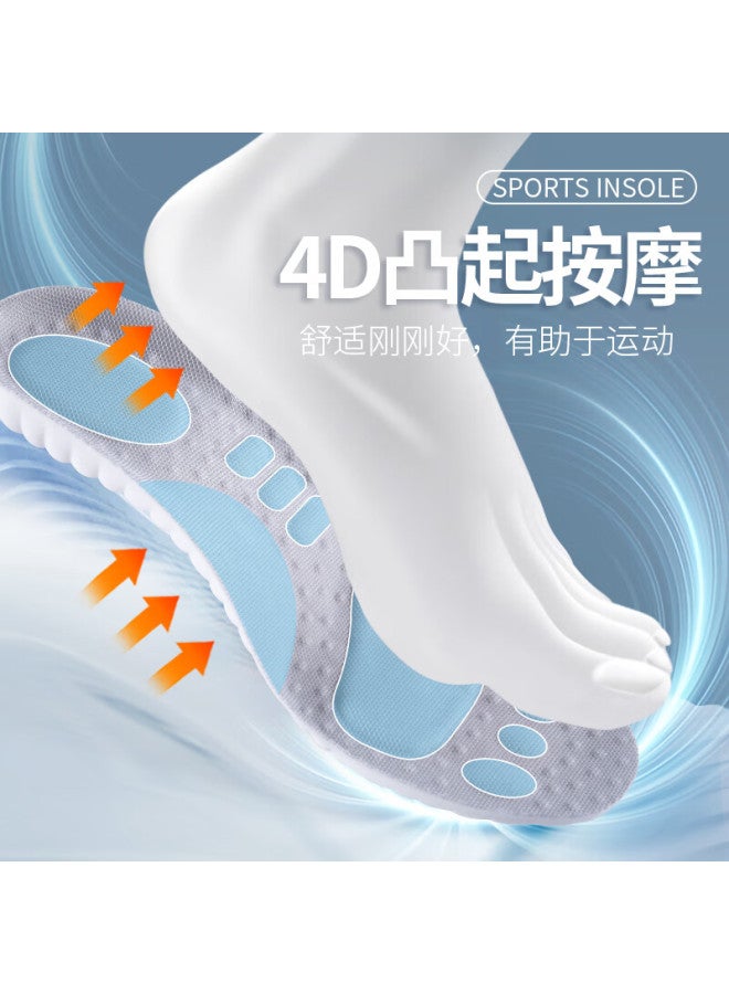 Iqgd Men's Sports Soft Elastic Cloud Technology Shock Absorption Breathable Insole Basketball Military Training 8037 41-42 - Image 3