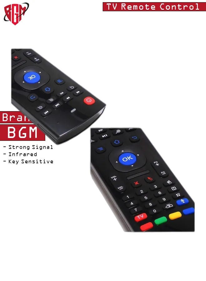BGM New Replacement Remote Control, Remote Control Fit, Universal Remote Control Compatible with MX3-M Air Mouse Wireless 2.4G Remote Control Keyboard with Microphone for Android TV Box/Mini PC  - Image 4
