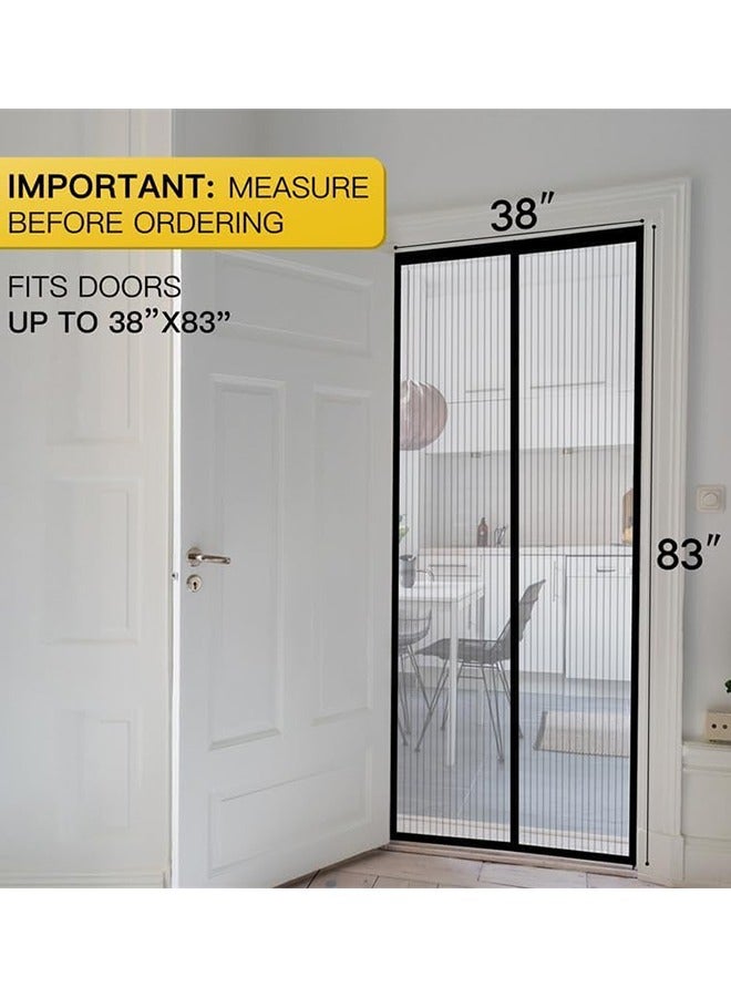 Sweet Life Magnetic Mosquito Repellent Door Curtain for Door Poweful Magnets, No Hands Entry, Heavy Duty Mesh, Easy Install Screen for Sliding Door, for Front Back Patio Apartment Door 100*210 cm  - Image 5