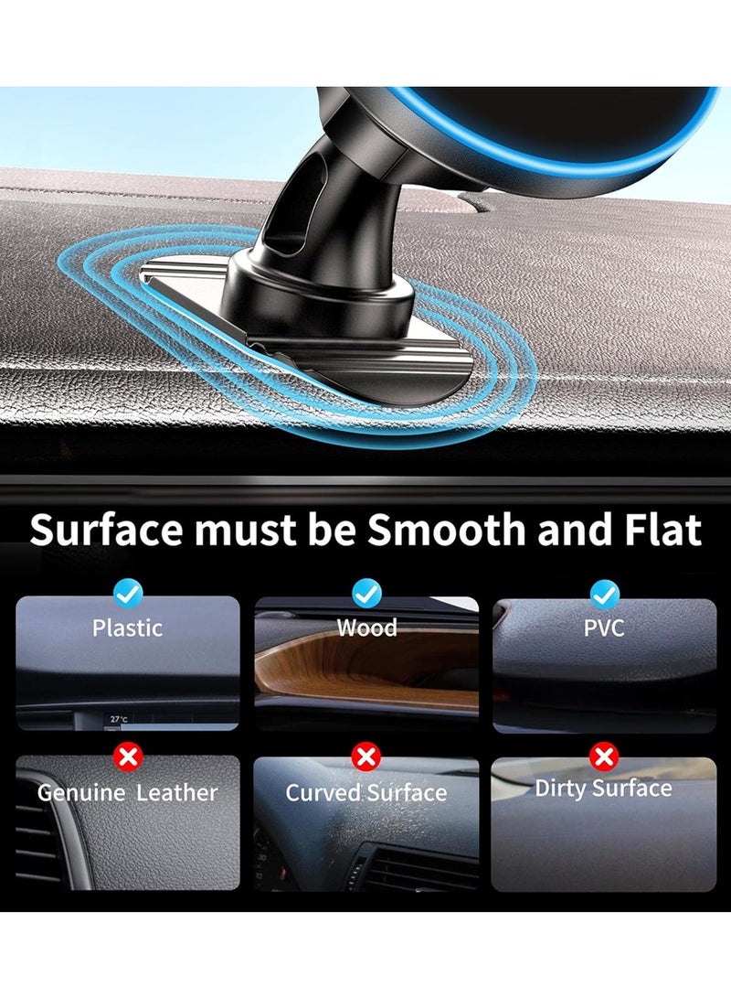 X-level 2 in1 Magnetic Phone Holder for Car,15W Magnetic Wireless Car Charger,Air Vent Friendly Hook, Strong Magnet,One-hand Operation, 360° Rotate, for Galaxy S25/S24 Ultra/iPhone 16/15 Pro Max/MagSafe Case Black - Image 5