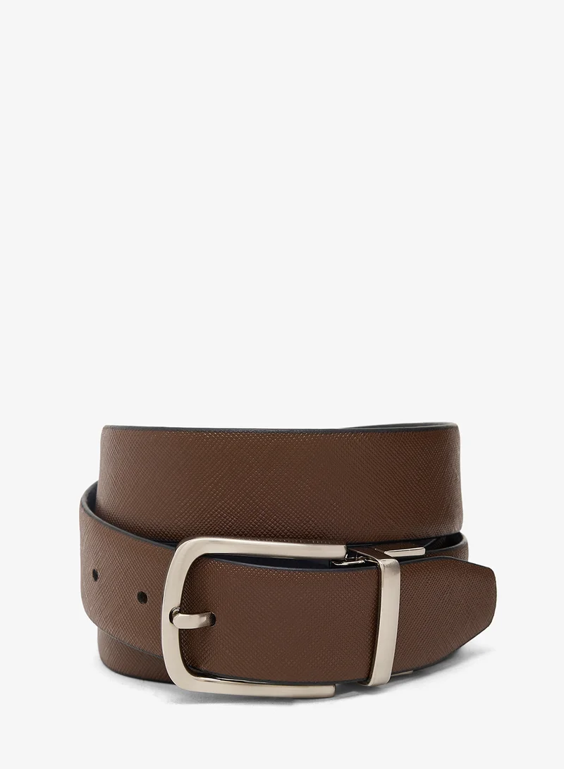 Robert Wood Genuine Leather Reversible & Resizable Formal Belt