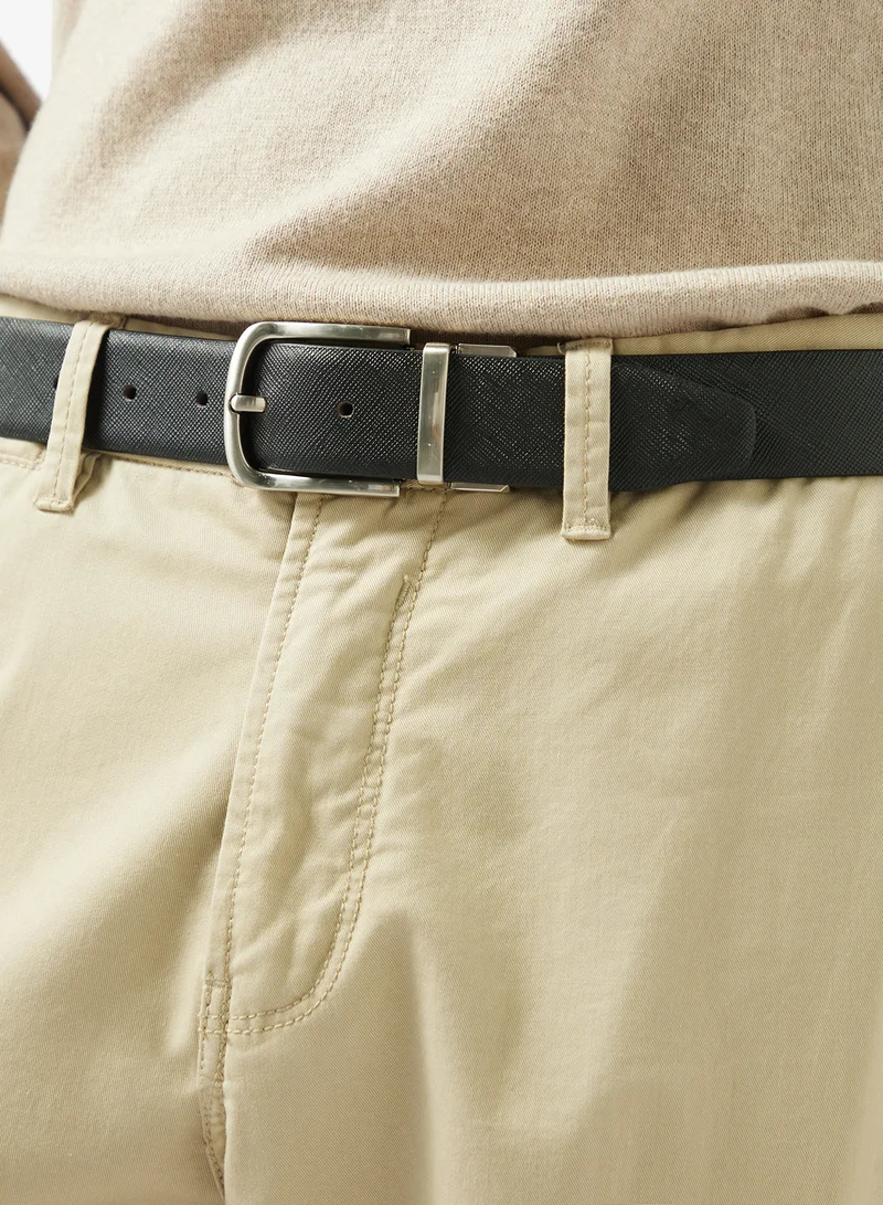 Robert Wood  Genuine Leather Reversible & Resizable Formal Belt for Men | Best Price UAE