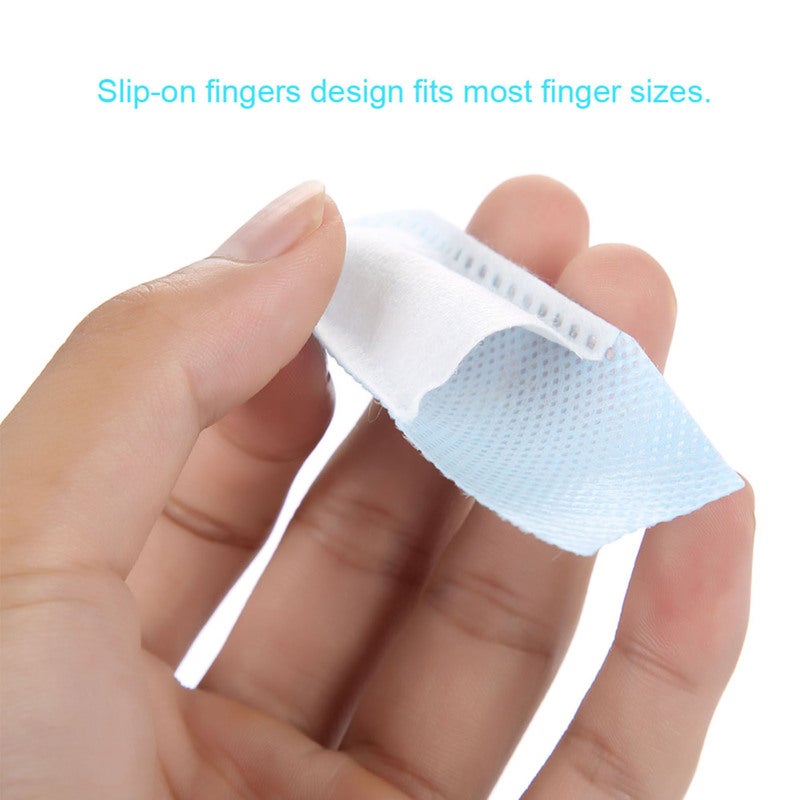Dental Wipes Individually Wrapped Slip-On Finger Design - Deep Cleaning Mint Flavor Portable Disposable Wipes for Home Office Travel - Image 2
